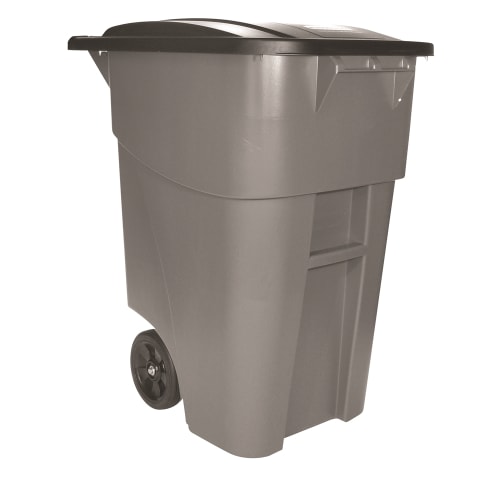 Rubbermaid 50 Gallon Rollout Container, Gray